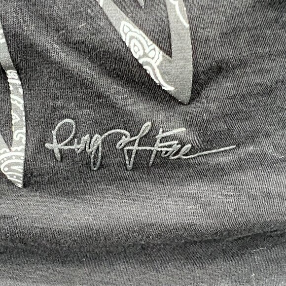 Ring of Fire Mens Shirt Small Black Native American Chief Headdress Short Sleeve - Picture 6 of 8